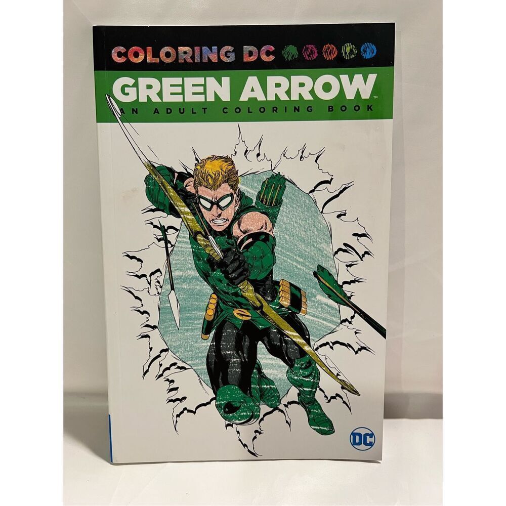 DC Comics Green Arrow Adult Coloring Book Brand New